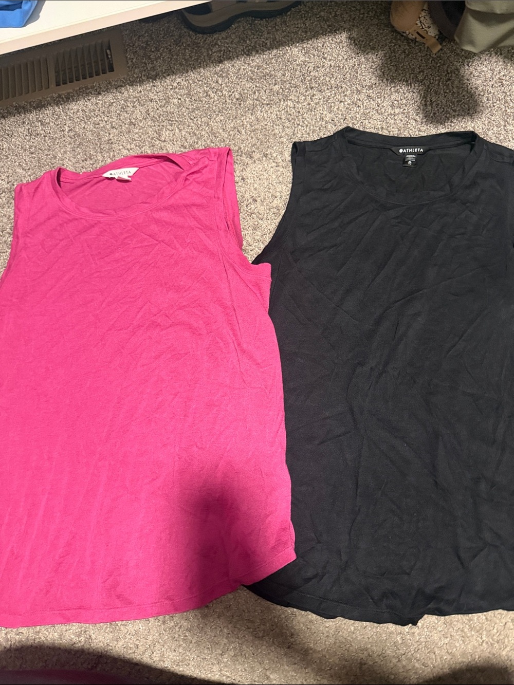 Athleta Black Performance Tank. Lot of 2. XL. Never worn